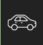 Old Automobile icon: a rounded sedan in side view.